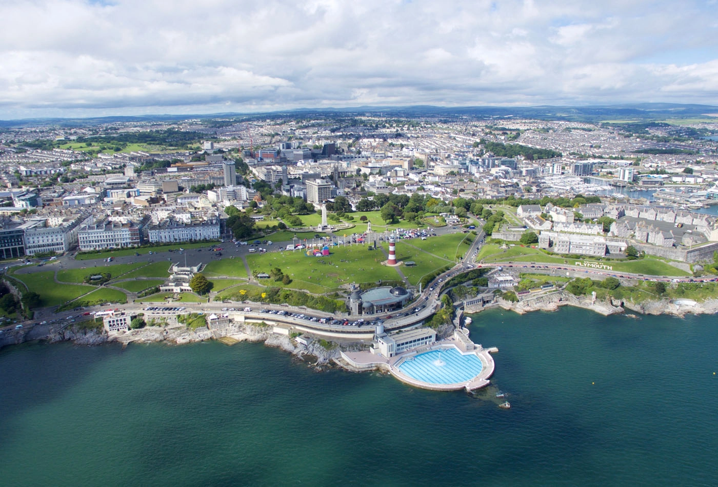 Plymouth city waterfront