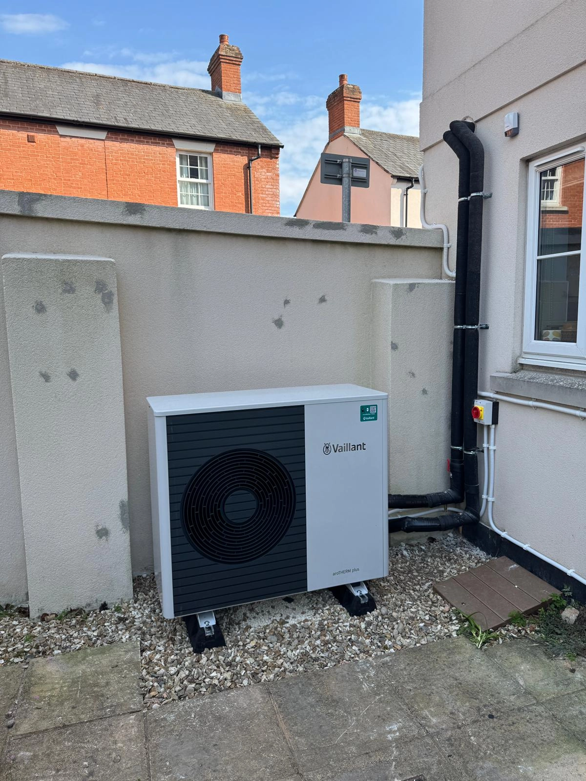 Air source heat pump installation project 3