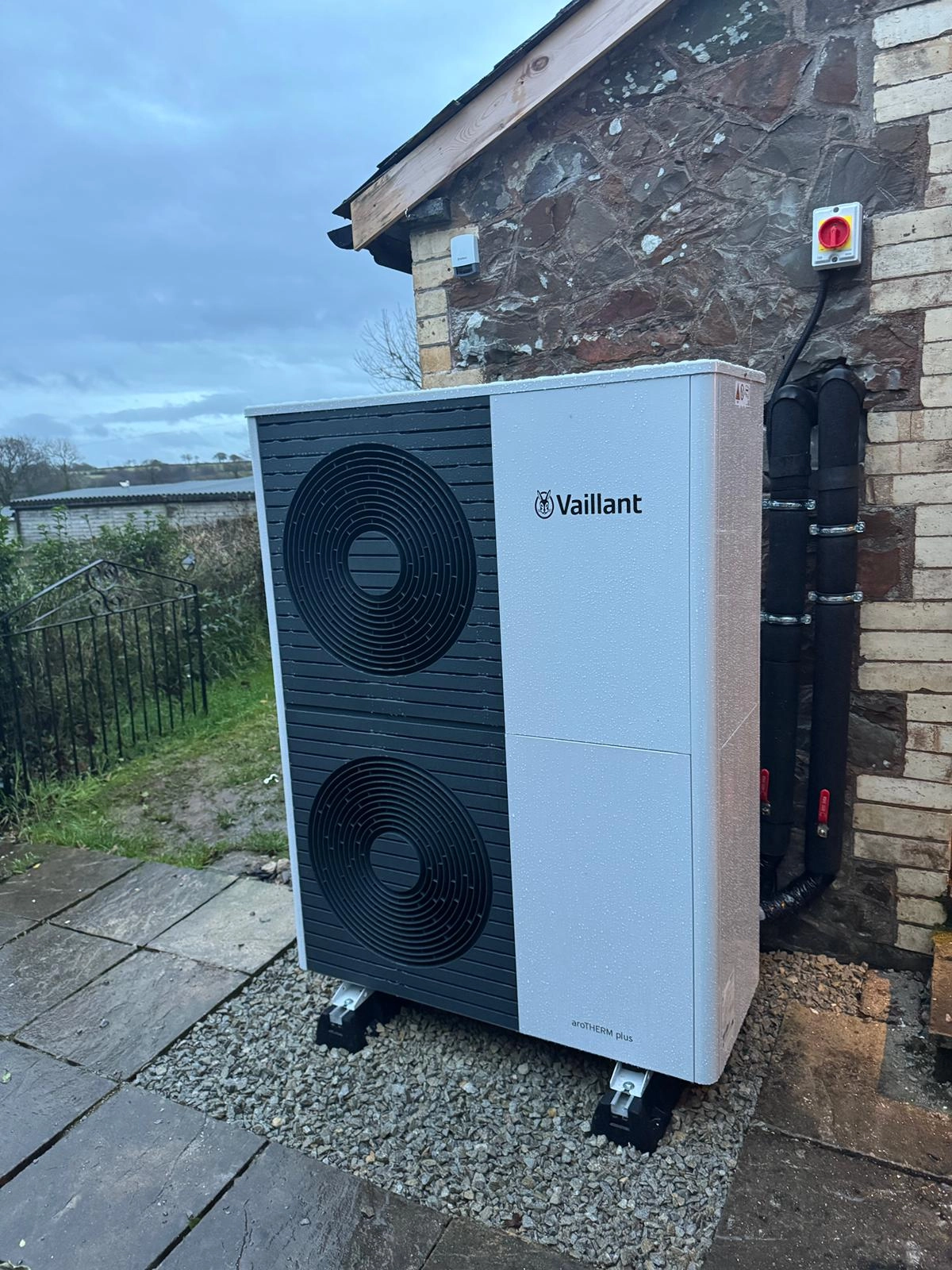 Air source heat pump installation project 4