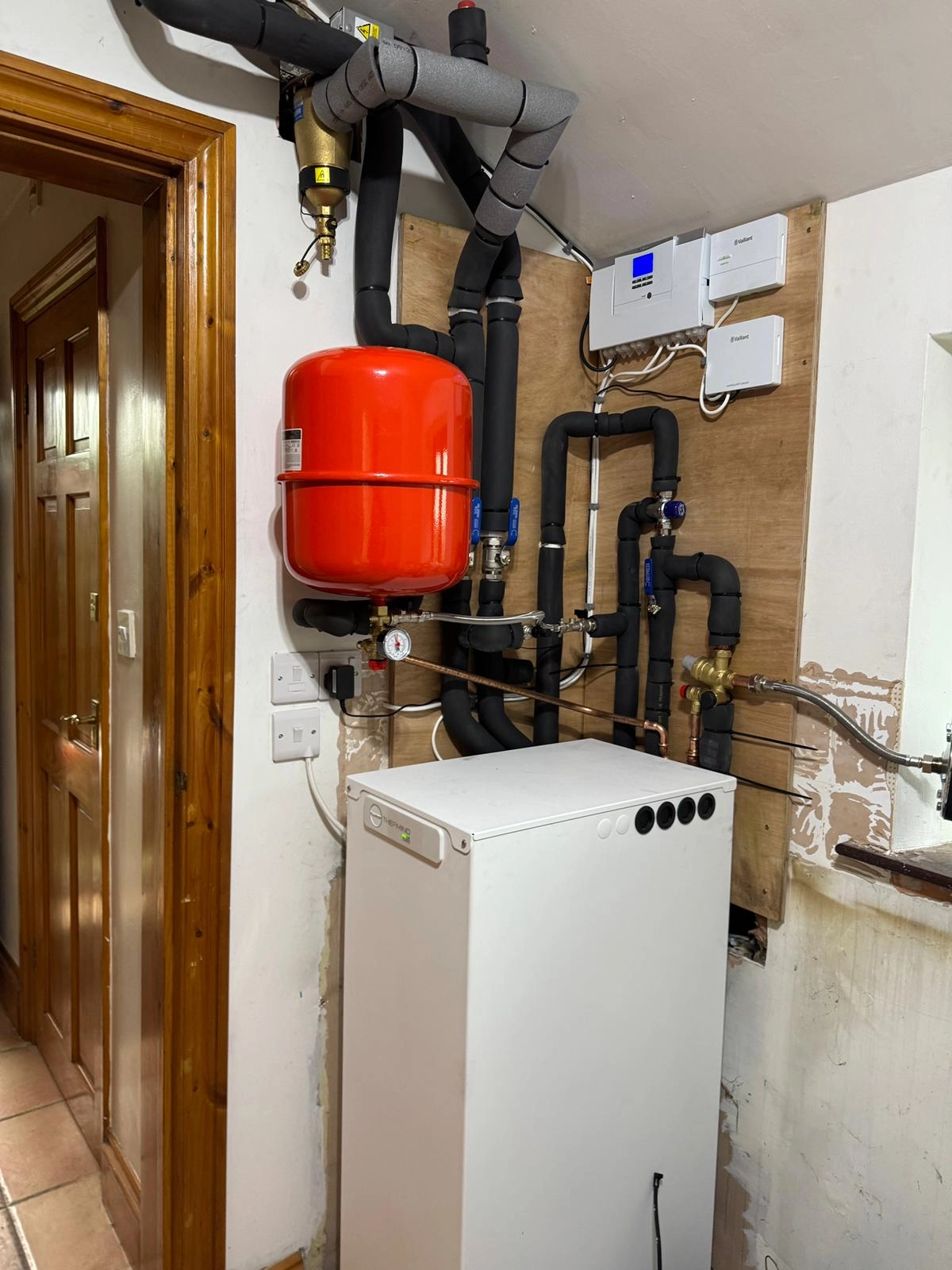 Gas boiler installation project