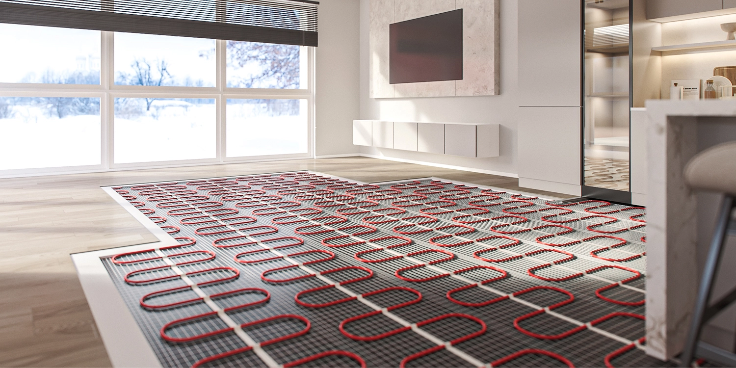 Underfloor heating system installation